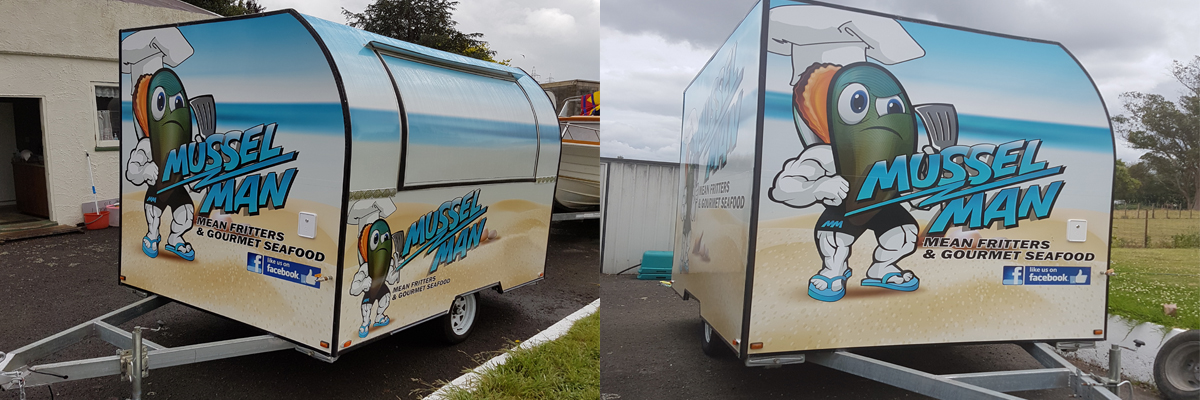 Fiberglass Food Trailer for Seafood